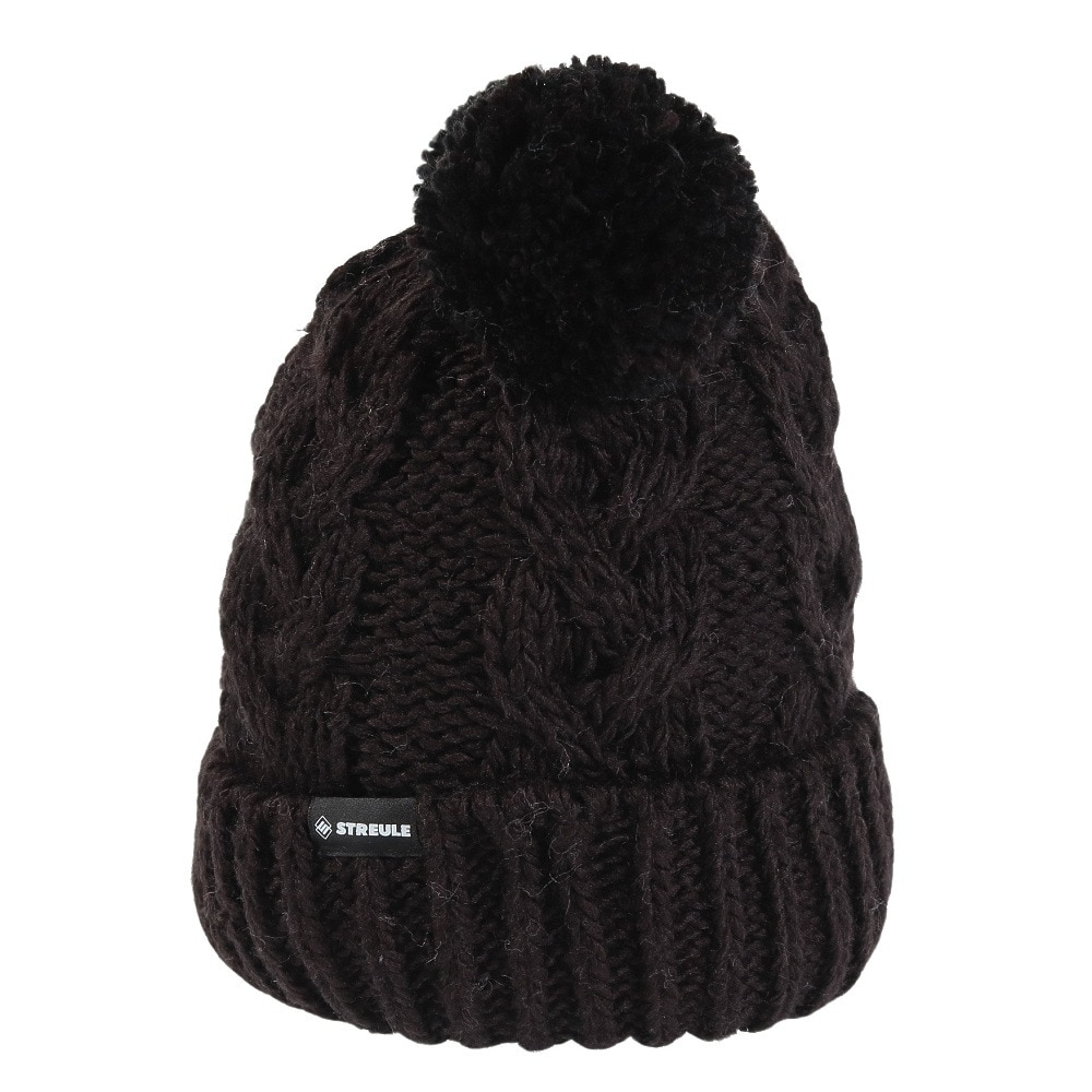 シュトロイレ（STREULE）（キッズ）ジュニア 帽子 BEAR ニットキャップ ST23FB0075 BLK