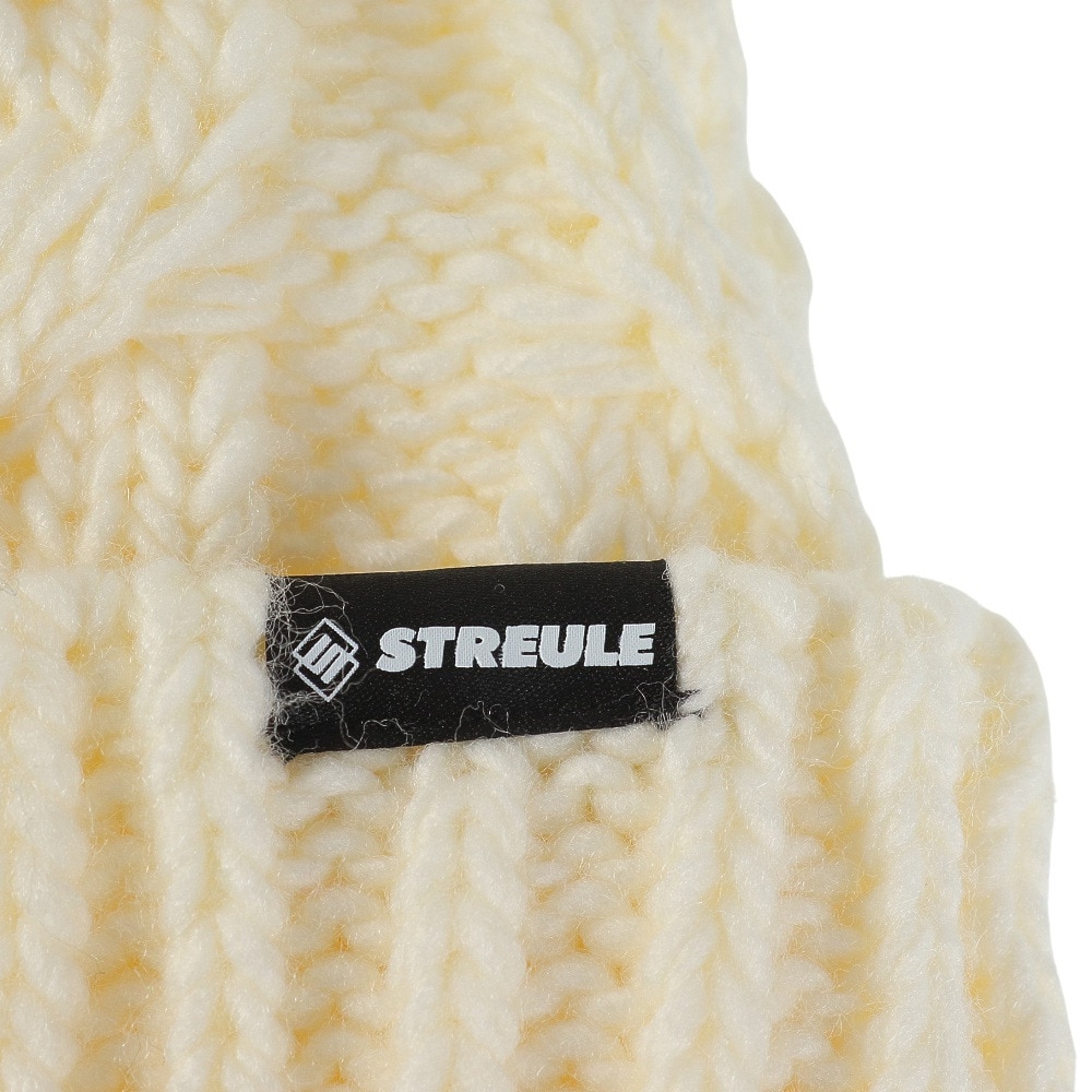 シュトロイレ（STREULE）（キッズ）キッズ ベアニットキャップ ST23FB0075 WHT