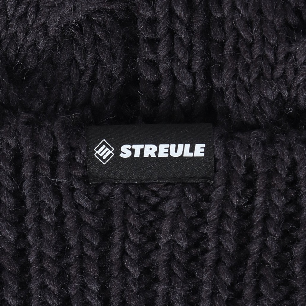シュトロイレ（STREULE）（キッズ）キッズ 耳つきニット帽 ST24FB0051 BLK