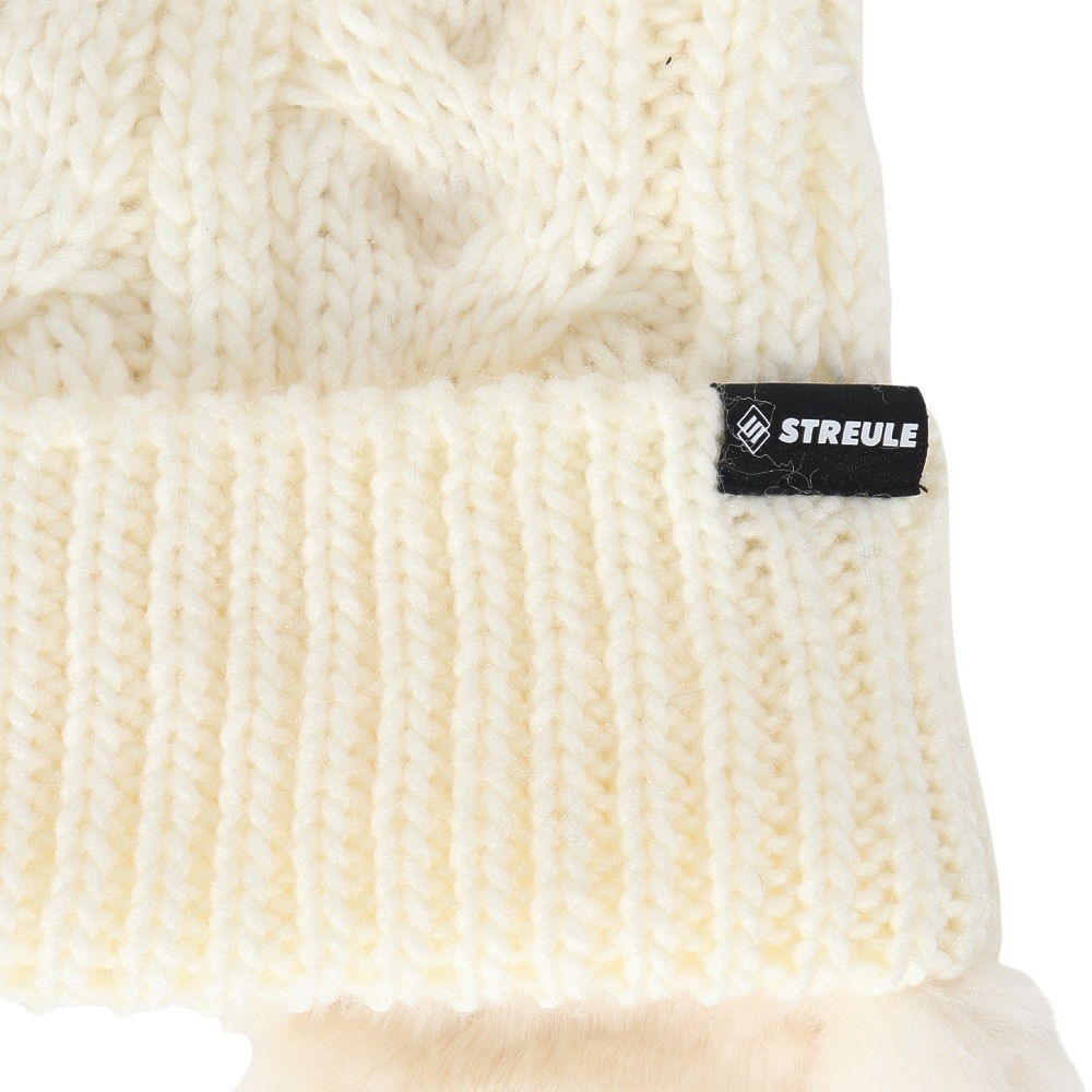 シュトロイレ（STREULE）（キッズ）キッズ 耳つきニット帽 ST24FB0051 OWHT