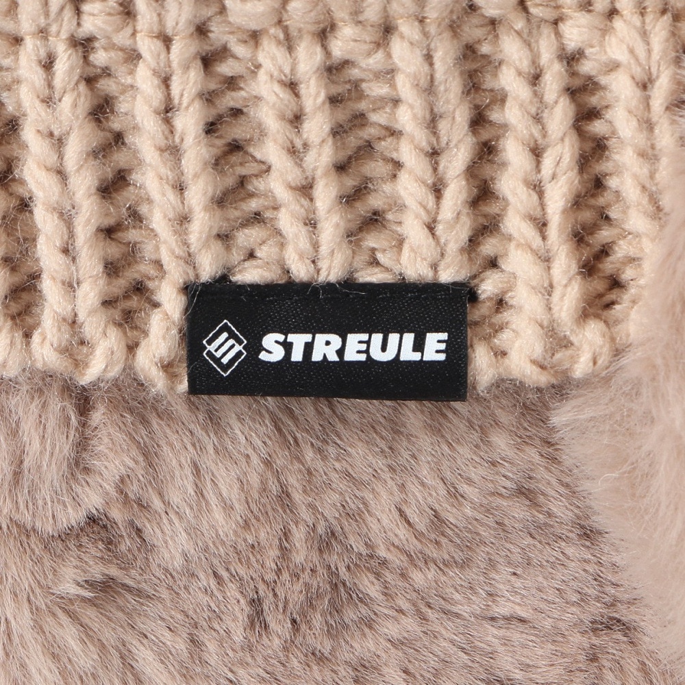 シュトロイレ（STREULE）（キッズ）キッズ 耳つきポンポン ニット帽子 ST24FB0052 BEG