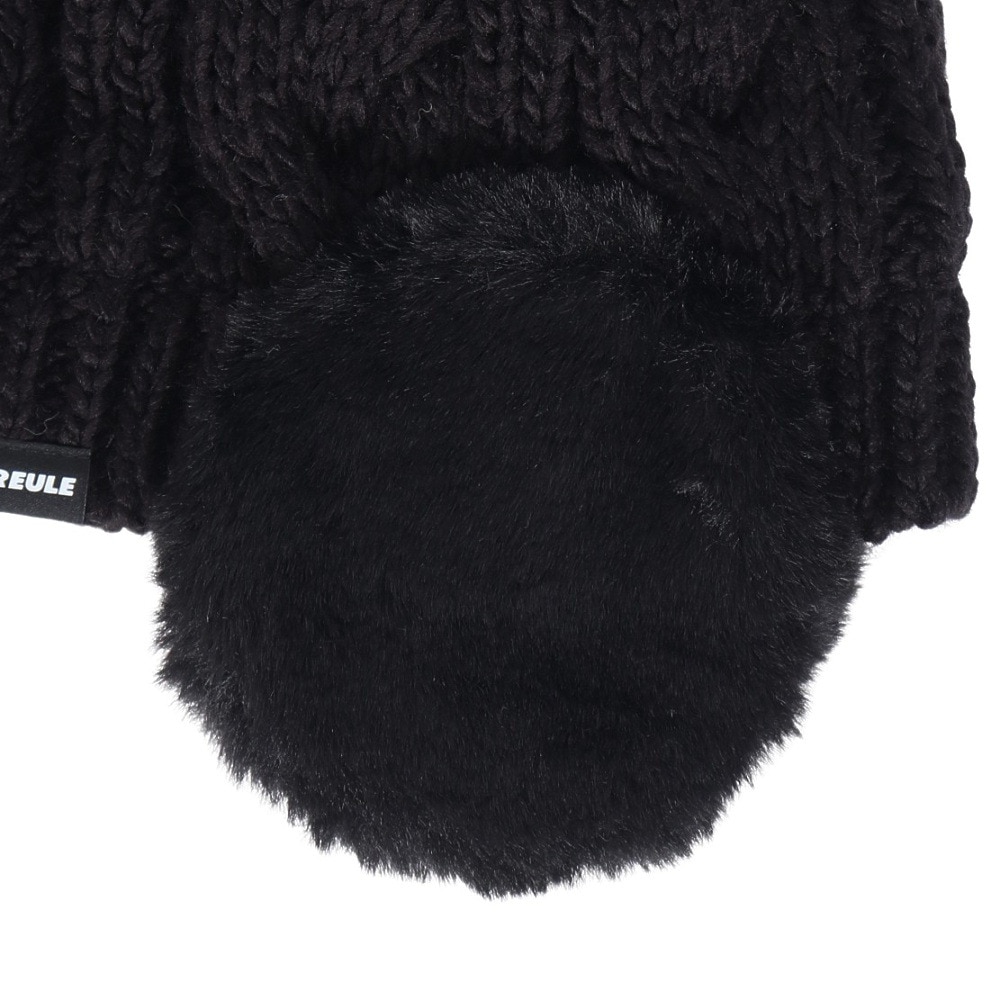 シュトロイレ（STREULE）（キッズ）キッズ 耳つきポンポン ニット帽子 ST24FB0052 BLK