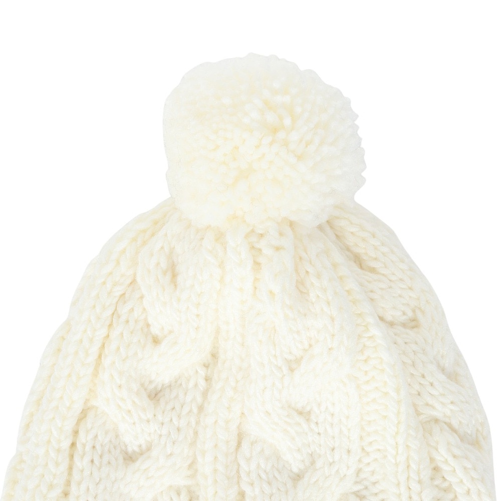 シュトロイレ（STREULE）（キッズ）キッズ 耳つきポンポン ニット帽子 ST24FB0052 OWHT