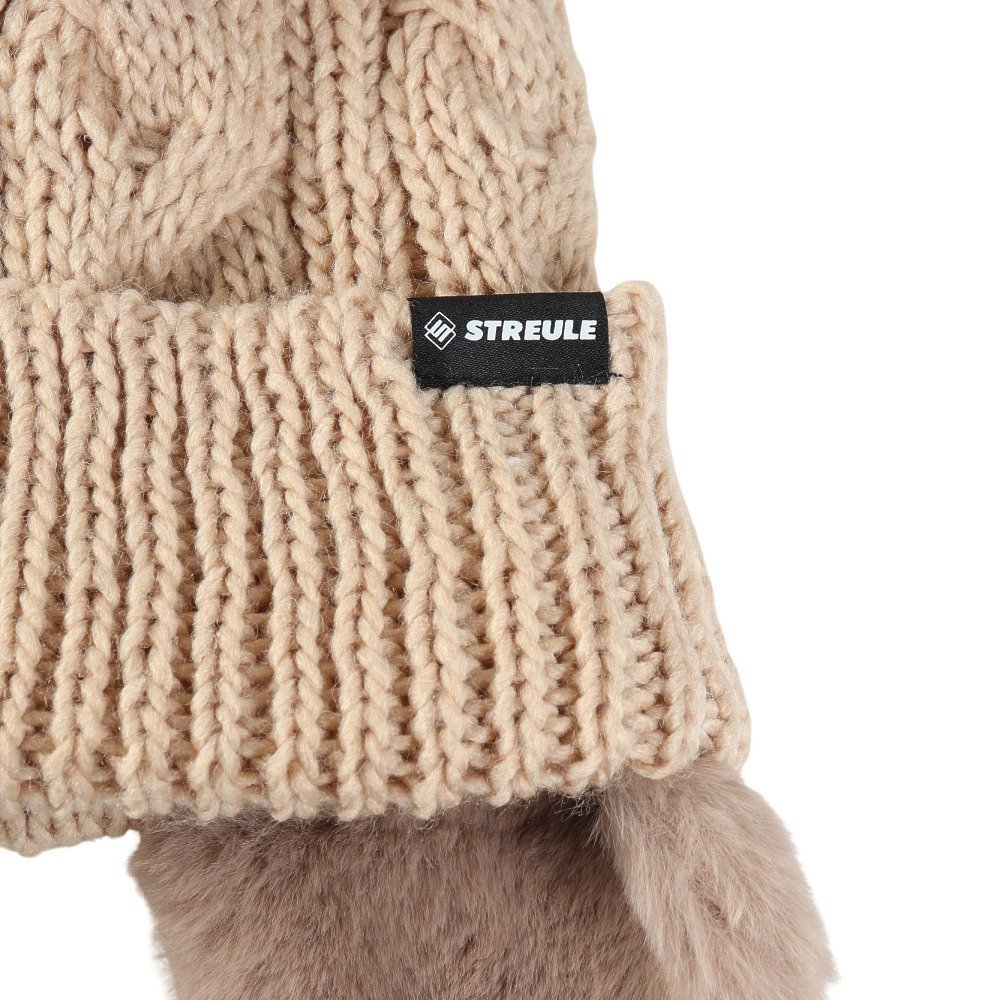 シュトロイレ（STREULE）（キッズ）ジュニア 耳付き ニット帽 ST25FB0082 BEG