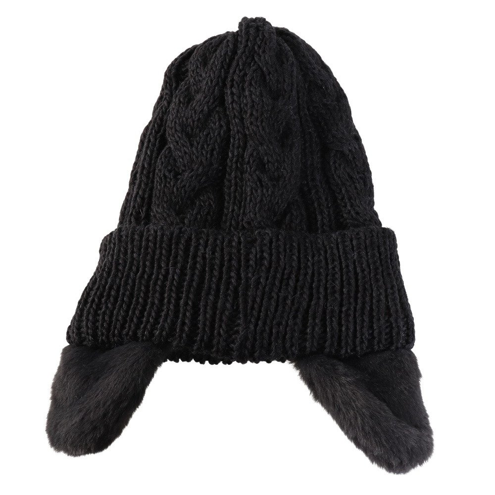 シュトロイレ（STREULE）（キッズ）ジュニア 耳付き ニット帽 ST25FB0082 BLK