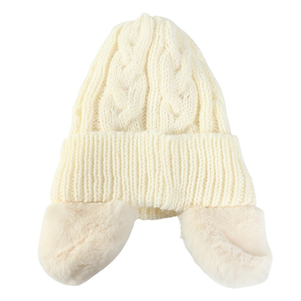 シュトロイレ（STREULE）（キッズ）ジュニア 耳付き ニット帽 ST25FB0082 OWHT