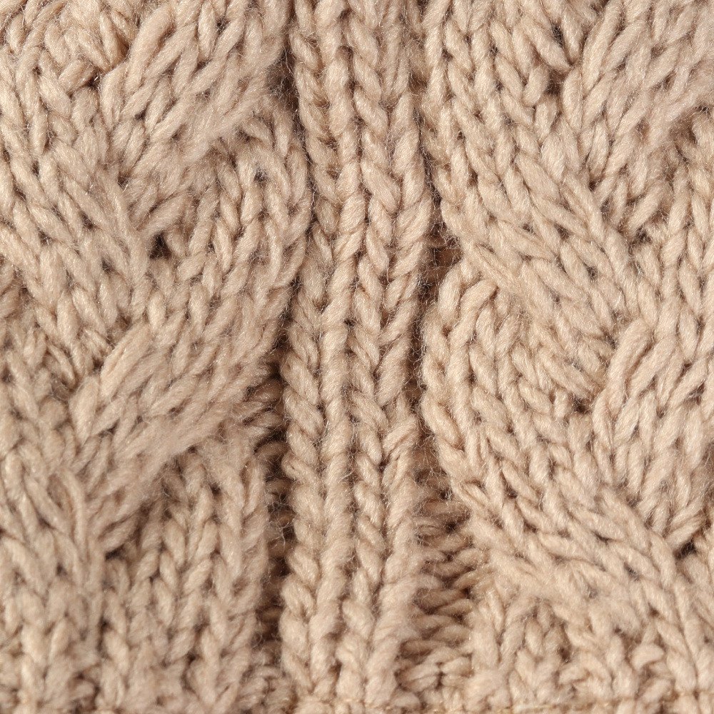 シュトロイレ（STREULE）（キッズ）ジュニア 耳付き ポンポン ニット帽 ST25FB0083 BEG