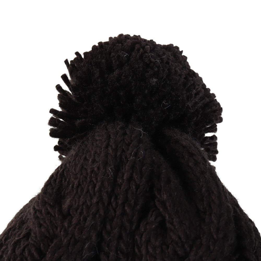 シュトロイレ（STREULE）（キッズ）ジュニア 耳付き ポンポン ニット帽 ST25FB0083 BLK
