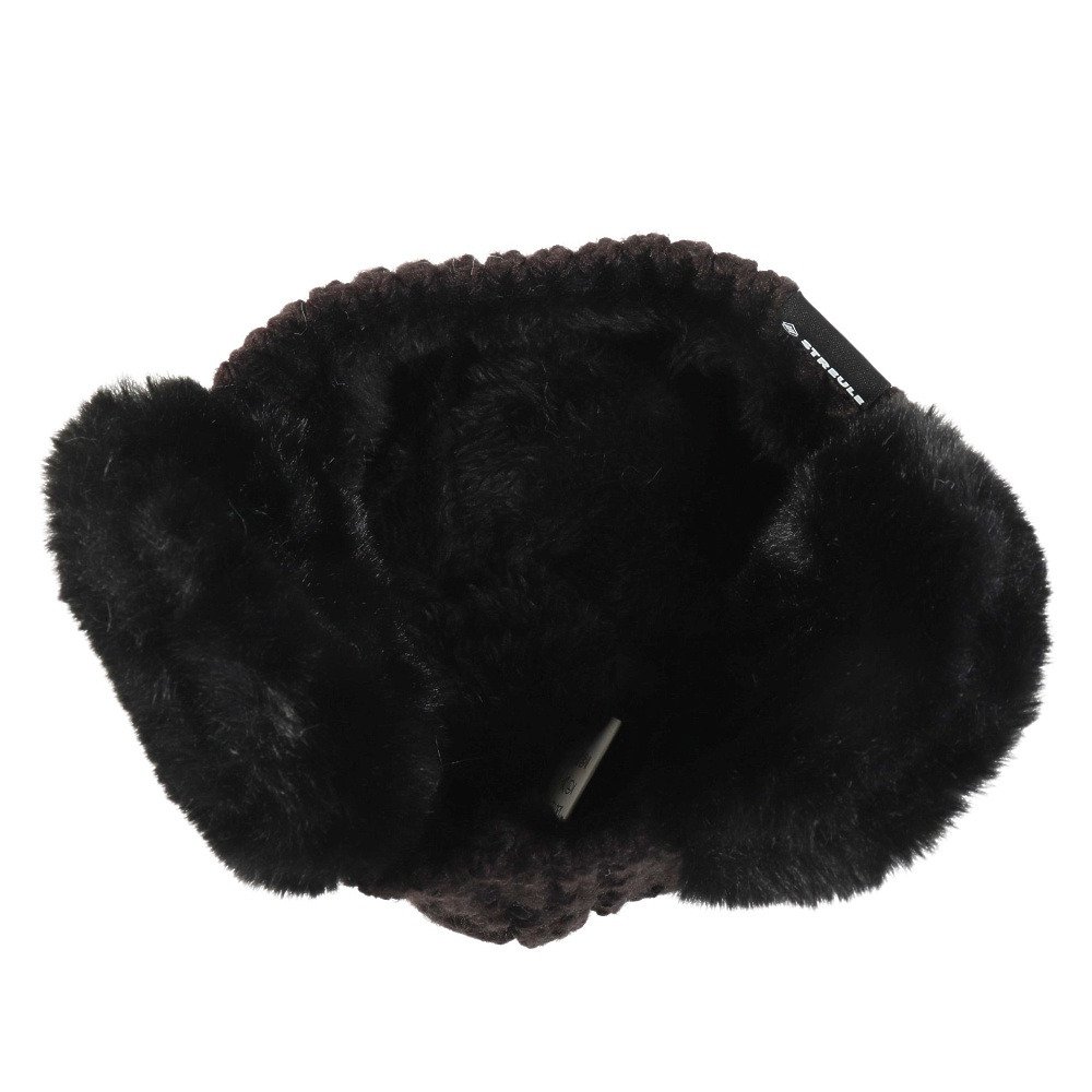 シュトロイレ（STREULE）（キッズ）ジュニア 耳付き ポンポン ニット帽 ST25FB0083 BLK