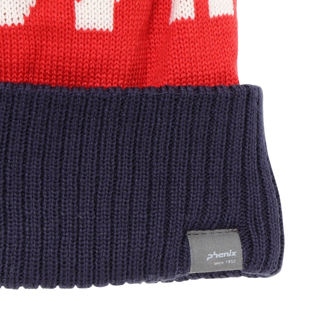 フェニックス（PHENIX）（キッズ）ジュニア ビッグロゴ ニットハット ESB25HW82NAVY