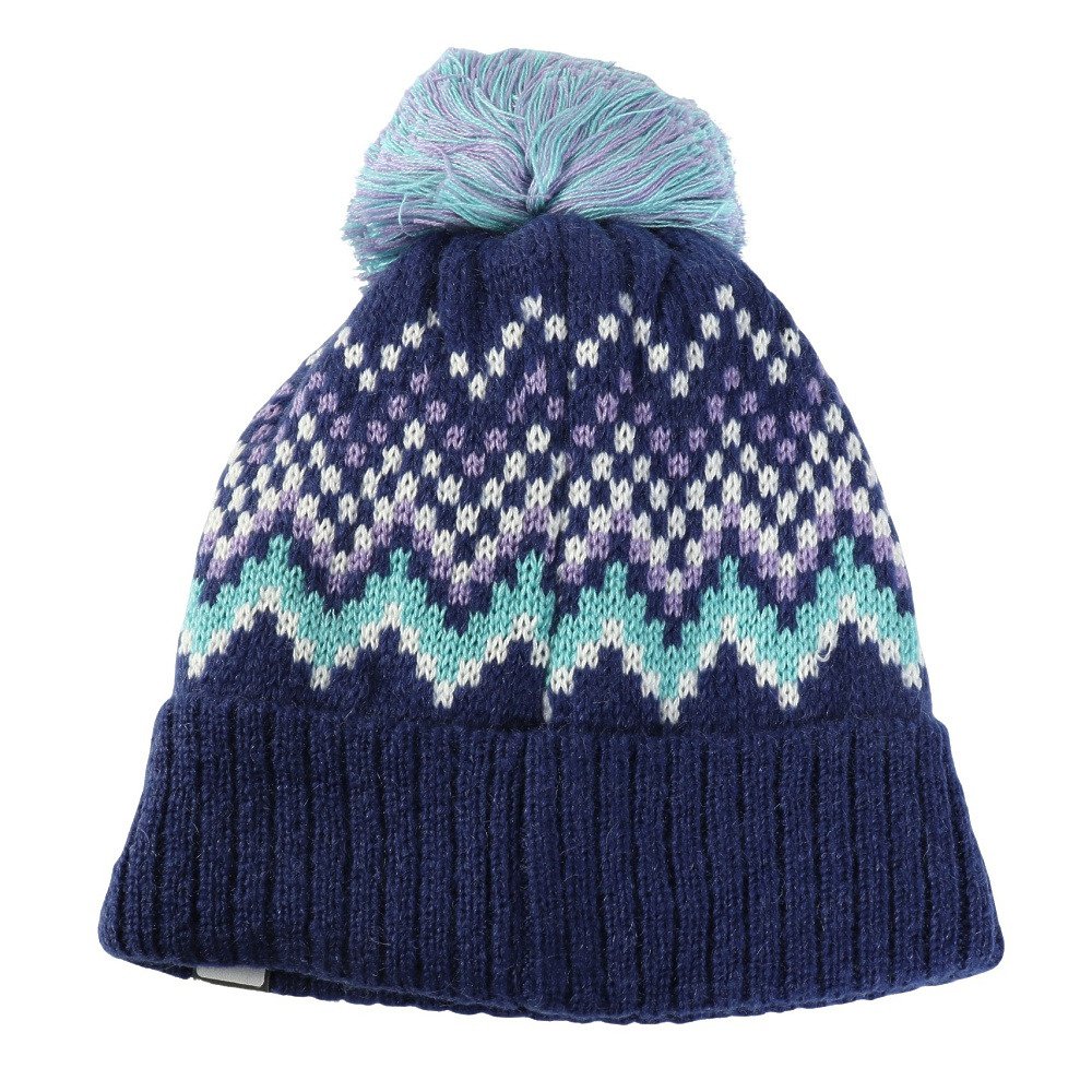 フェニックス（PHENIX）（キッズ）ジュニア ビーニー ミックスボーダー ニットハット ESG25HW92NAVY