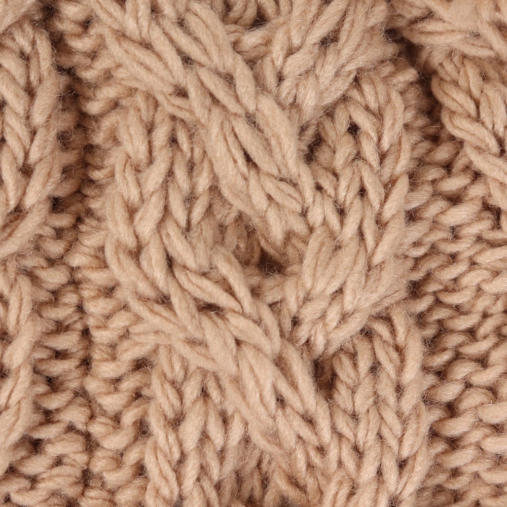 その他ブランド（OTHER BRAND）（キッズ）ジュニア 帽子 ニット帽 ポンポン ベアー くま ニットキャップ ベージュ 335NN2DW0019 BEG 防寒 雪あそび