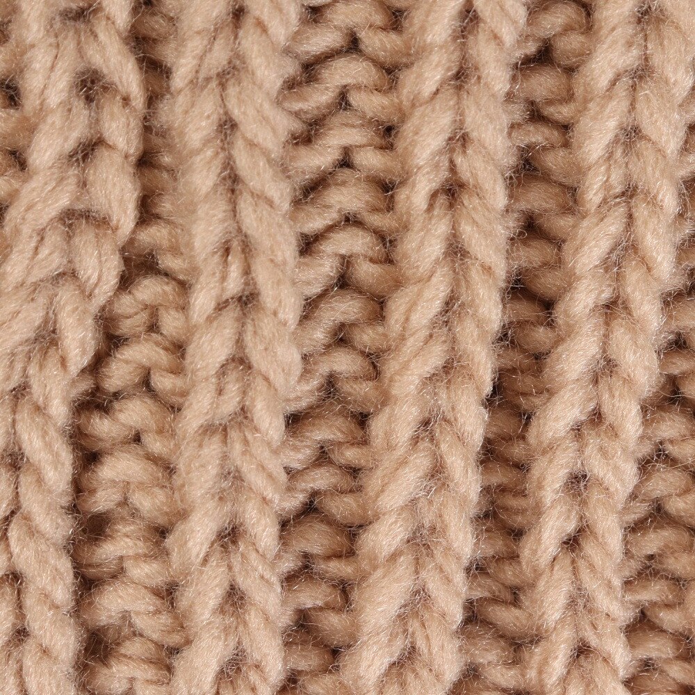 その他ブランド（OTHER BRAND）（キッズ）ジュニア 帽子 ニット帽 ポンポン ベアー くま ニットキャップ ベージュ 335NN2DW0019 BEG 防寒 雪あそび