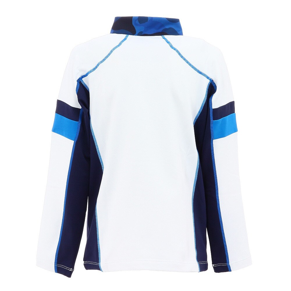 フェニックス（PHENIX）（キッズ）ジュニア ストレッチフリースジップTシャツ PSAG2LS80 WT