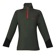 (キッズ)ジュニア 子供 インナーウェア 長袖 スキー ウェア Lightning Junior 1/2 Zip Tee ESB23LS80 KHAKI