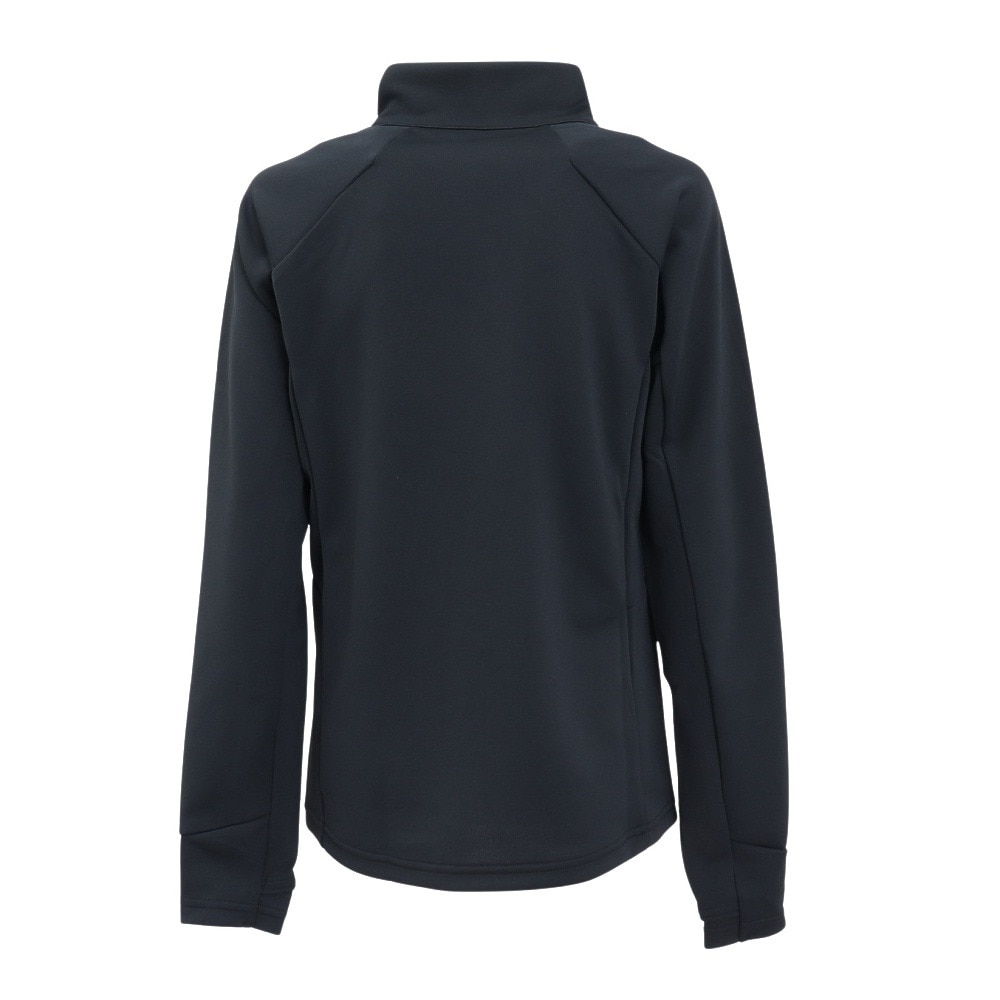 デサント（DESCENTE）（キッズ）ウィンター アンダーシャツ ジュニア フロントジップ タートルネック DW4FLT61J BK01