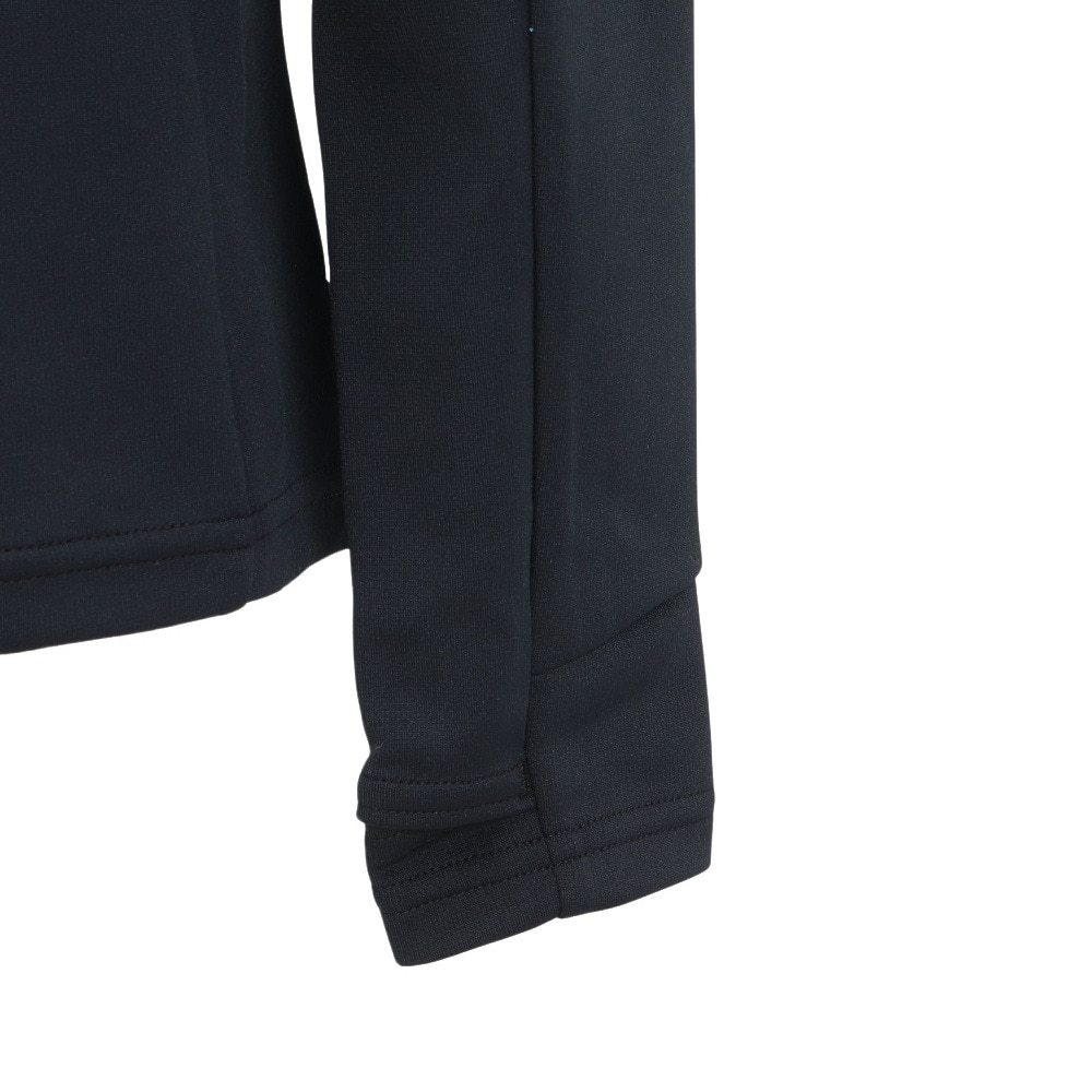 デサント（DESCENTE）（キッズ）ウィンター アンダーシャツ ジュニア フロントジップ タートルネック DW4FLT61J BK01
