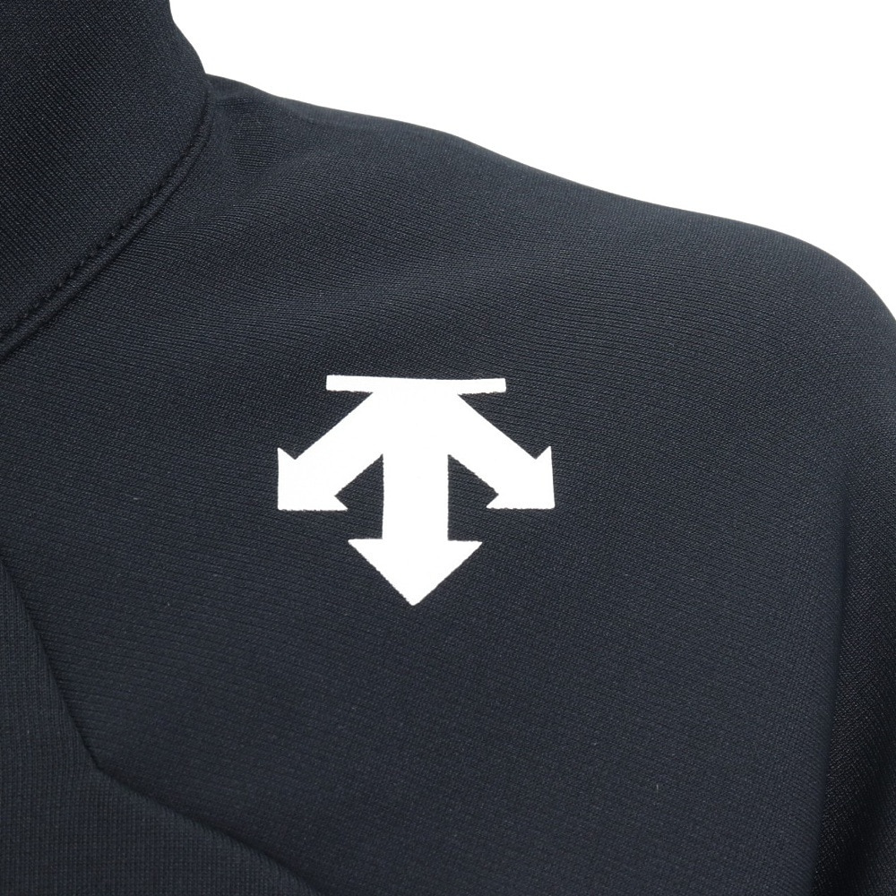 デサント（DESCENTE）（キッズ）ウィンター アンダーシャツ ジュニア フロントジップ タートルネック DW4FLT61J BK01