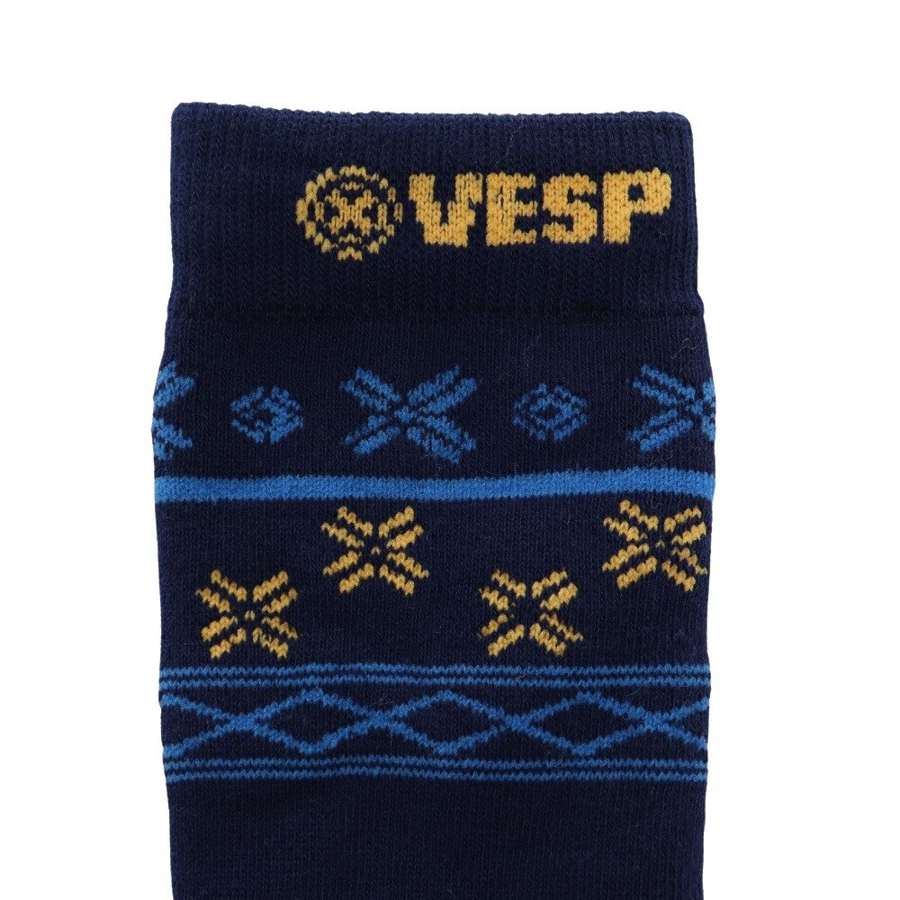 ベスプ（VESP）（キッズ）靴下 スキー スノーボード 冬 ウィンター キッズ ソックス VPJK2001NV