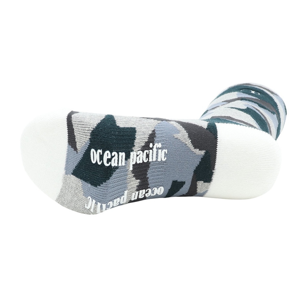 オーシャンパシフィック（Ocean Pacific）（キッズ）ジュニア 靴下 スノーソックス 迷彩 541907 WHT スキー スノーボード