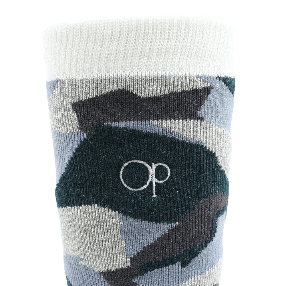 オーシャンパシフィック（Ocean Pacific）（キッズ）ジュニア 靴下 スノーソックス 迷彩 541907 WHT スキー スノーボード