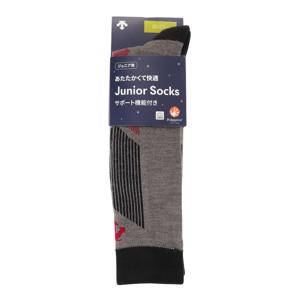 デサント（DESCENTE）（キッズ）スキーソックス ジュニアソックス 1足組 DWDWJB60 GRY