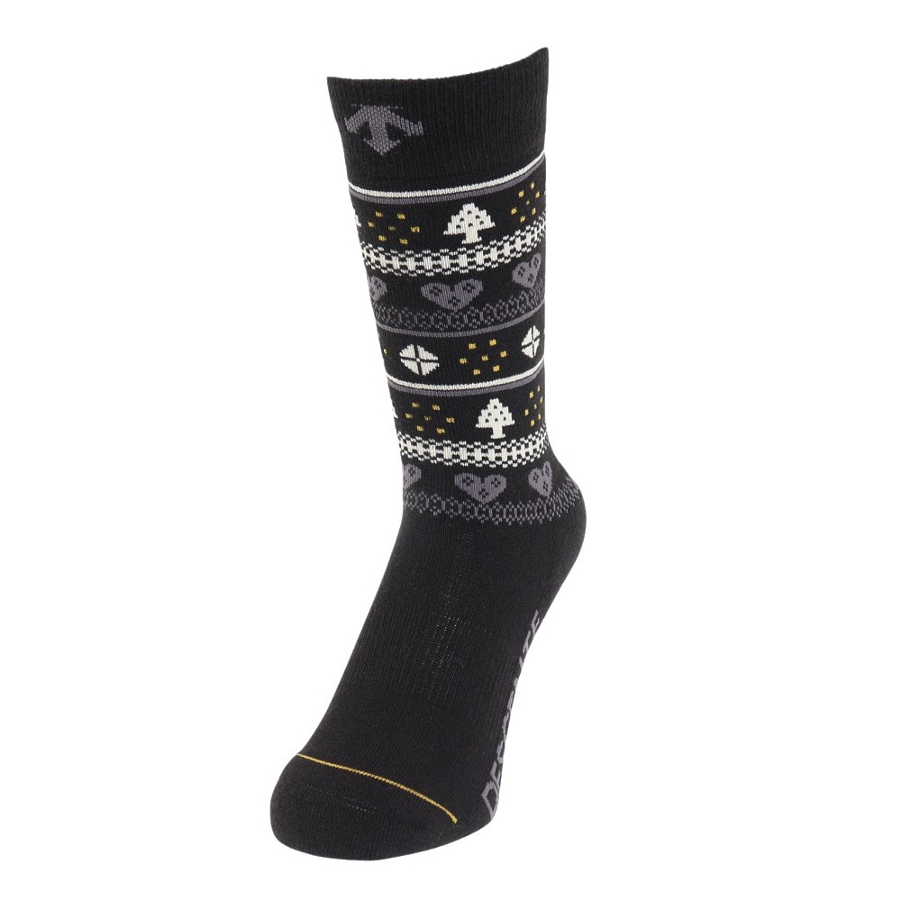 デサント（DESCENTE）（キッズ）スキーソックス ジュニアソックス 1足組 DWDWJB61 BLK