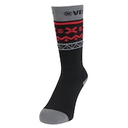 (キッズ)ジュニア 子供 スキー スノーボード ソックス 1足組 VPJK1003BK