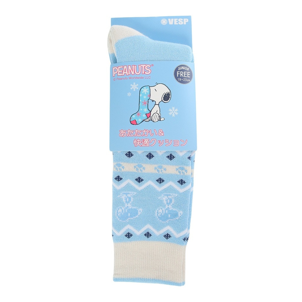 ベスプ（VESP）（キッズ）ジュニア 子供 スキー スノーボード ソックス PEANUTS スヌーピー 1足組 SNJK1018SX