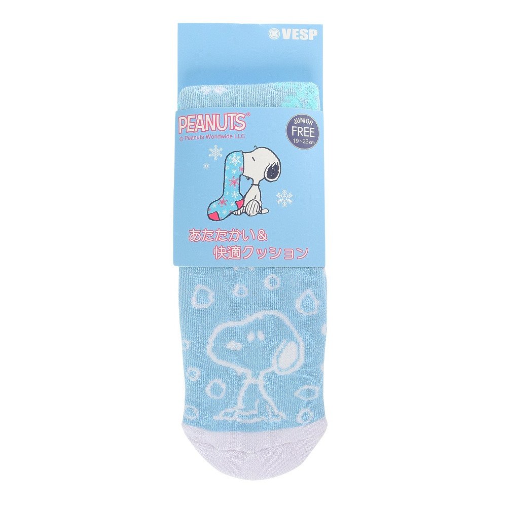 ベスプ（VESP）（キッズ）ジュニア 子供 スキー スノーボード ソックス PEANUTS スヌーピー 1足組 SNJK1021SX