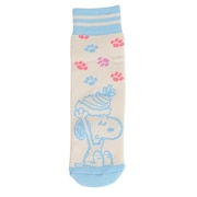 (キッズ)ジュニア 子供 スキー スノーボード ソックス PEANUTS スヌーピー 1足組 SNJK2008WH