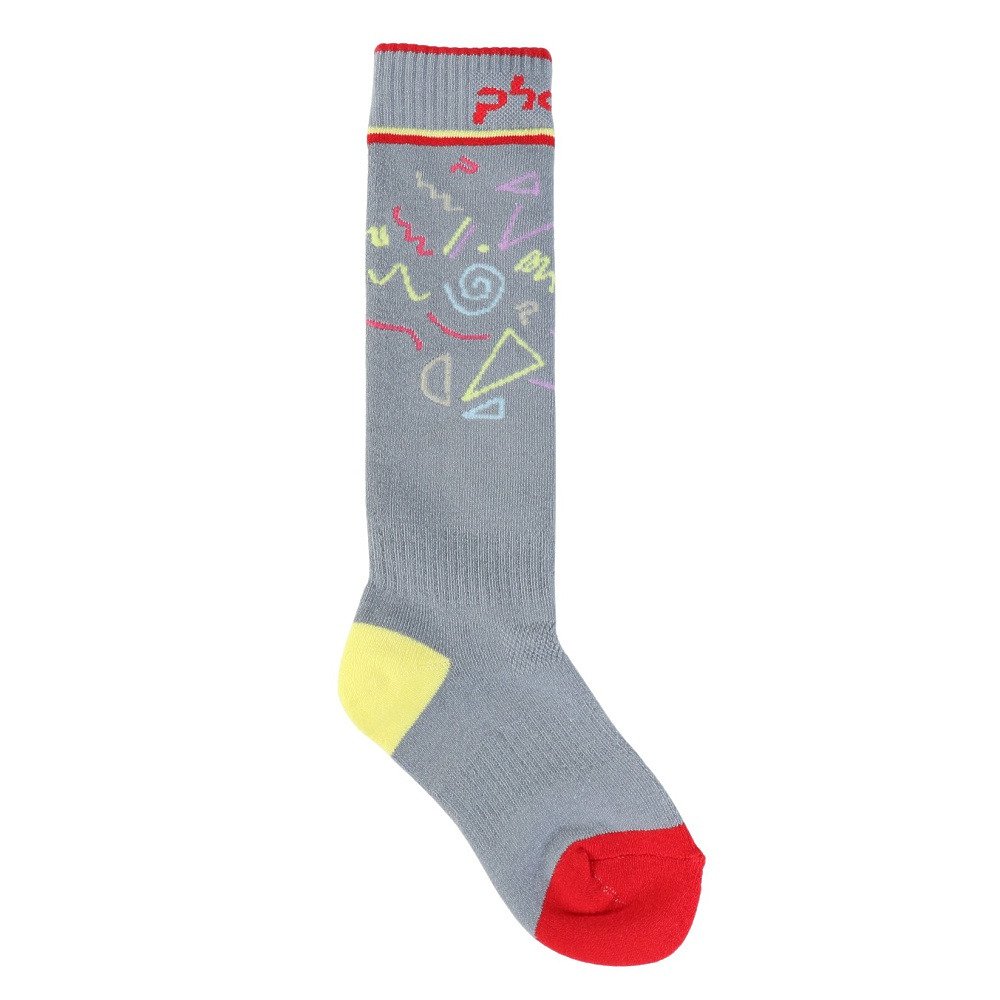 フェニックス（PHENIX）（キッズ）ジュニア 子供 スキー スノーボード ソックス Pop Star Socks ESB23SO81 GRAY