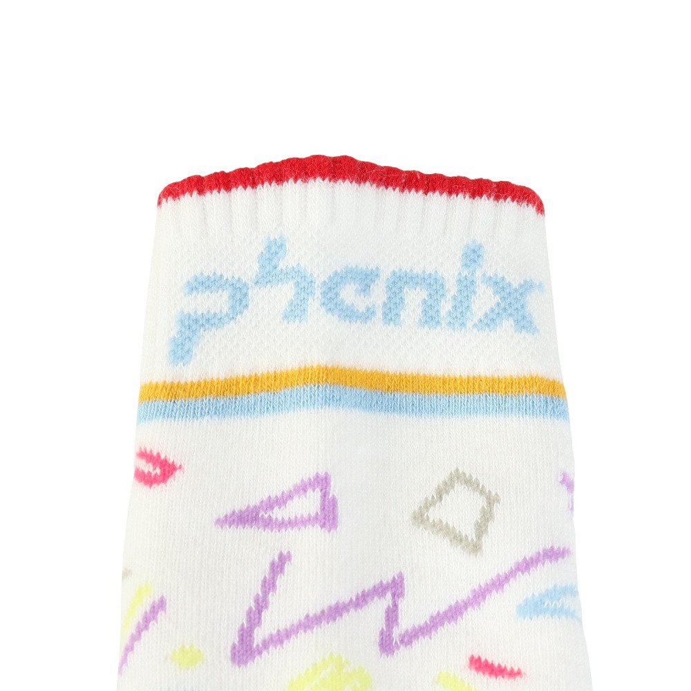 フェニックス（PHENIX）（キッズ）ジュニア 子供 スキー スノーボード ソックス Pop Star Socks ESB23SO81 WHITE