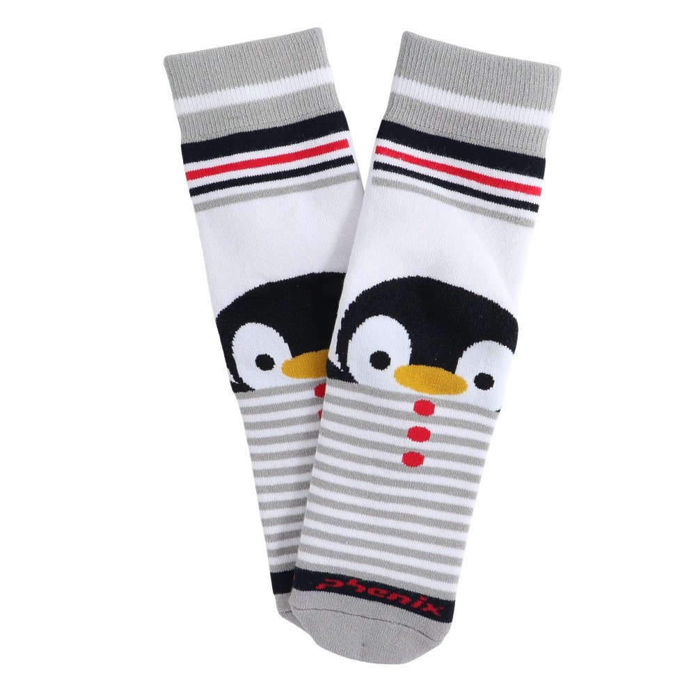 フェニックス（PHENIX）（キッズ）ジュニア 子供 スキー スノーボード キャラクター チューブソックス ESB23SO84 WHITE