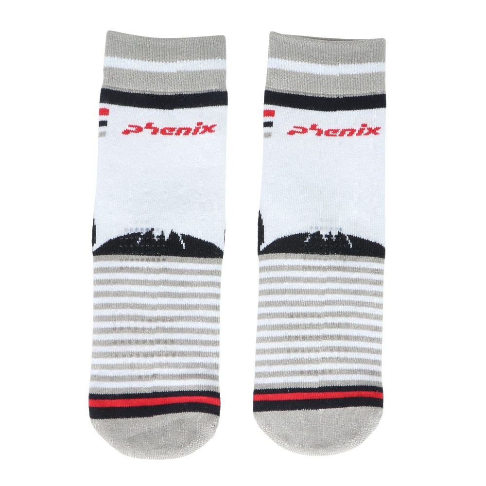 フェニックス（PHENIX）（キッズ）ジュニア キャラクター チューブ ソックス ESB24SO80 WHITE
