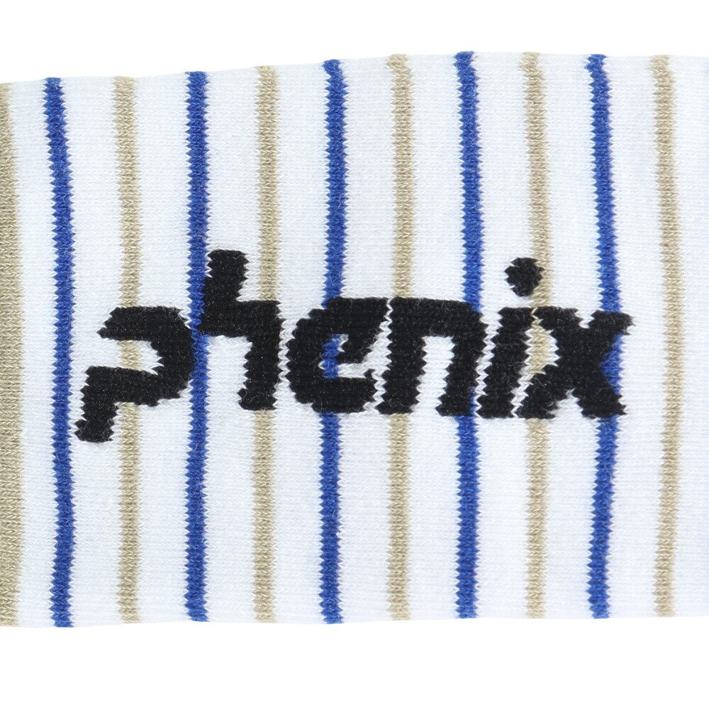フェニックス（PHENIX）（キッズ）ジュニア マルチ ボーダー ソックス ESB24SO83 BEIGE