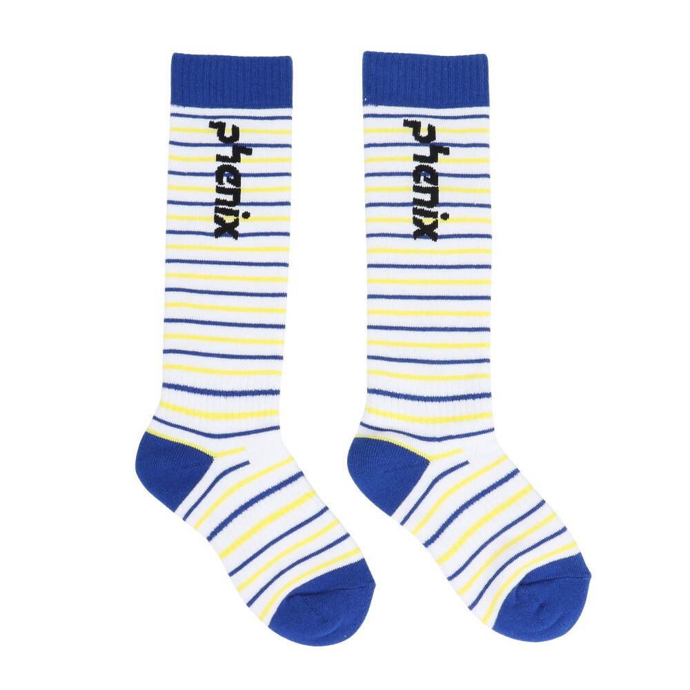 フェニックス（PHENIX）（キッズ）ジュニア マルチ ボーダー ソックス ESB24SO83 BLUE