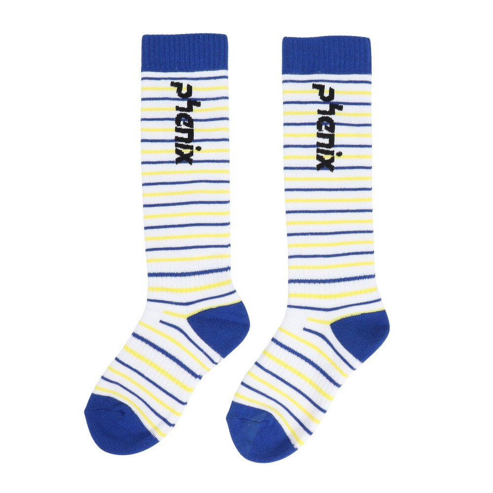 フェニックス（PHENIX）（キッズ）ジュニア マルチ ボーダー ソックス ESB24SO83 BLUE