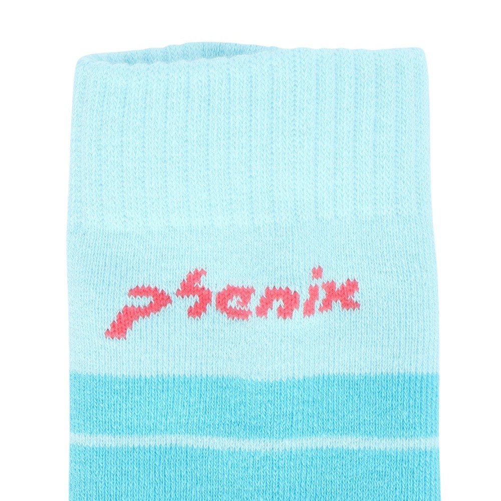 フェニックス（PHENIX）（キッズ）トーナルグラデーションボーダースキーソックス ESG25SO91PALE BLUE