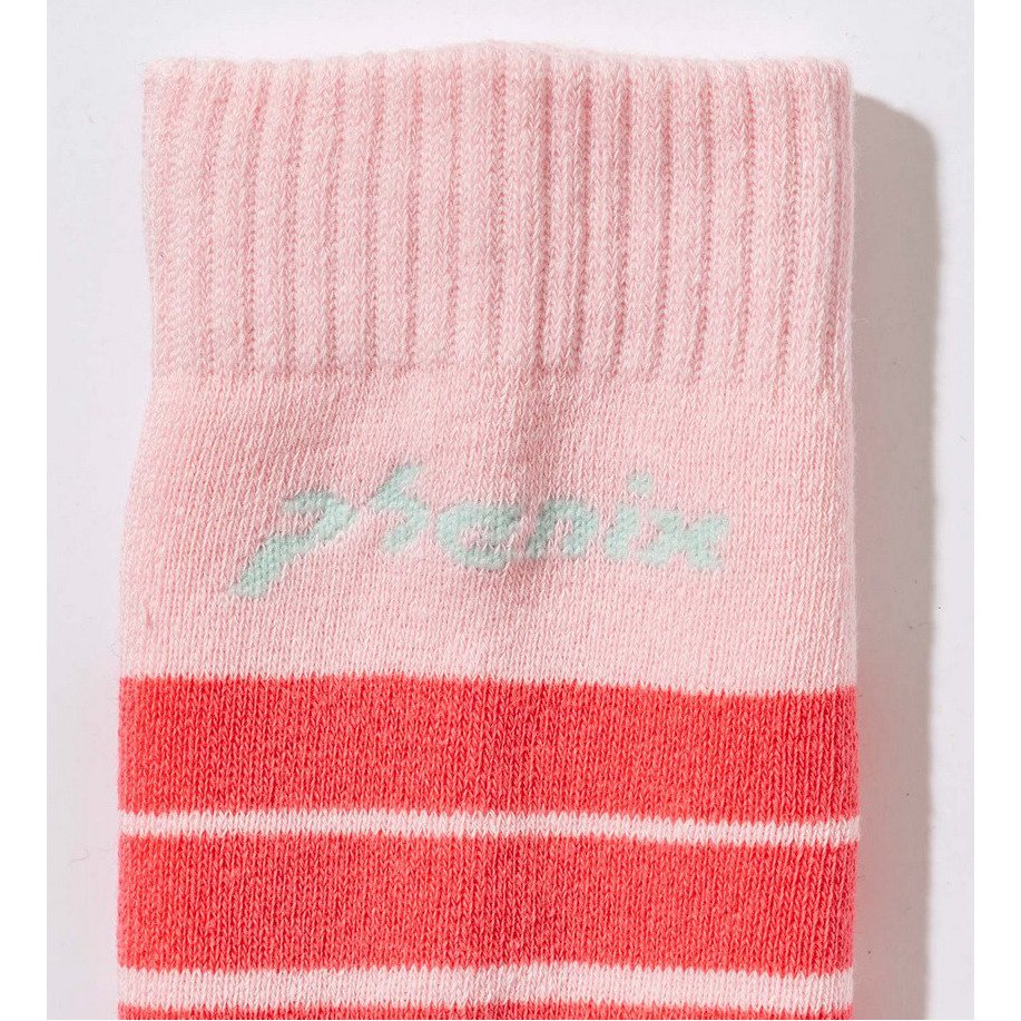 フェニックス（PHENIX）（キッズ）トーナルグラデーションボーダースキーソックス ESG25SO91PALE PINK