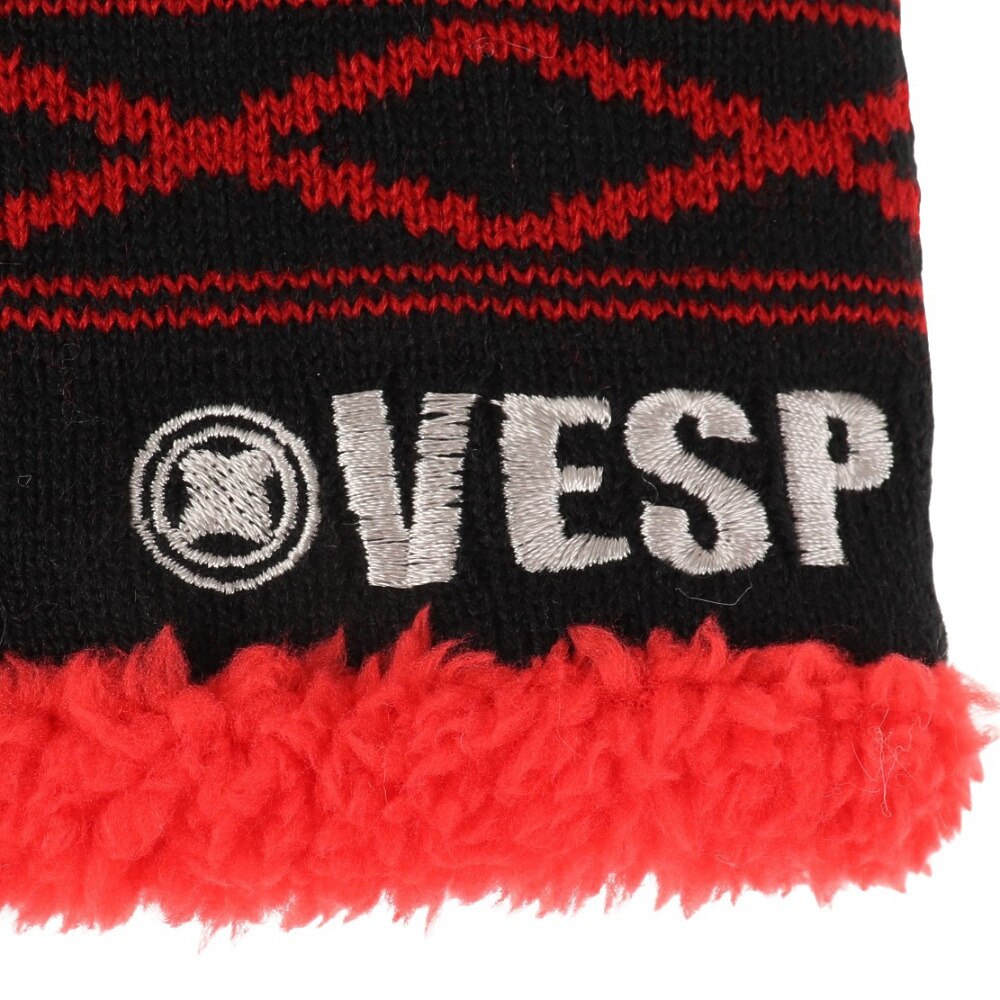 ベスプ（VESP）（キッズ）ジュニア ネックウォーマー VPJN1001BK ブラック レッド 防寒 秋冬 スキー スノーボード 雪遊び