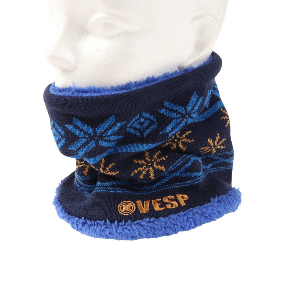 ベスプ（VESP）（キッズ）ジュニア ネックウォーマー VPJN1001NV ネイビー ブルー 防寒 秋冬 スキー スノーボード 雪遊び