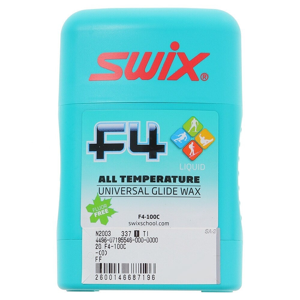 スウィックス（swix）（メンズ、レディース）ワックス 液体 リキッド スキー スノーボード スノボ 100ml 23 F4-100C