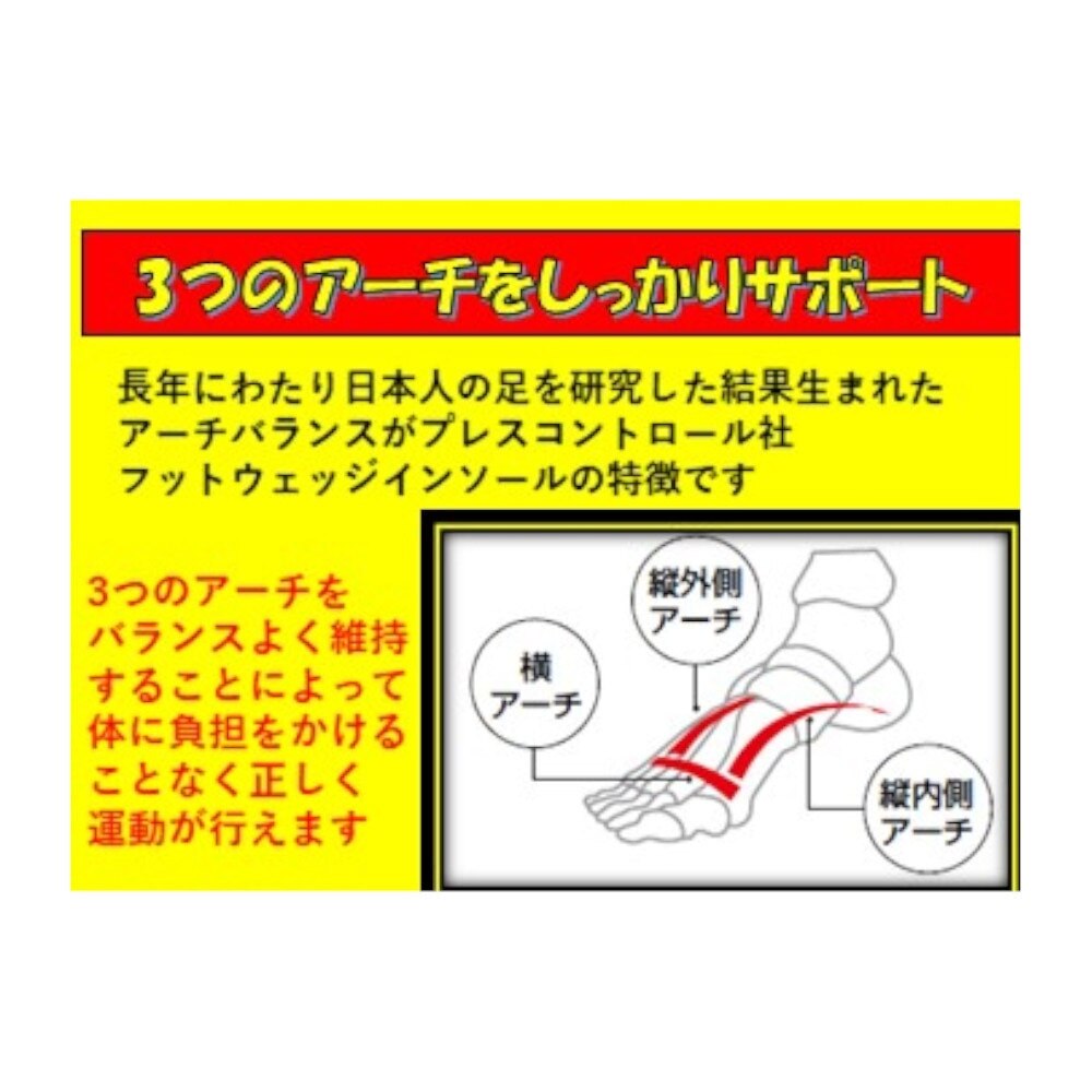 フットウェッジ（FOOT WEDGE）（メンズ、レディース）オールラウンドインソール2 22FWAR2