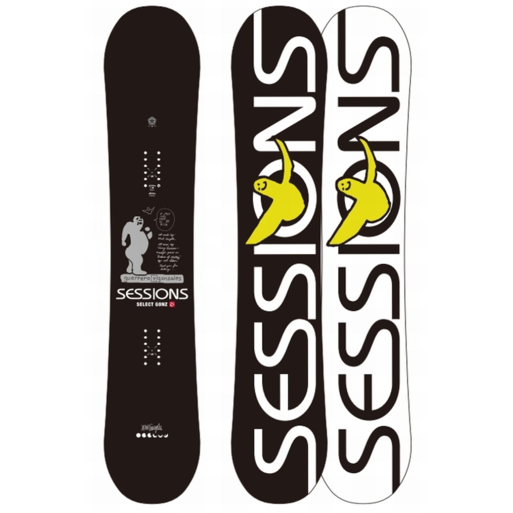 セッションズ（SESSIONS）（メンズ）スノーボード板 23 SELECT GONZ 22100233 BLK