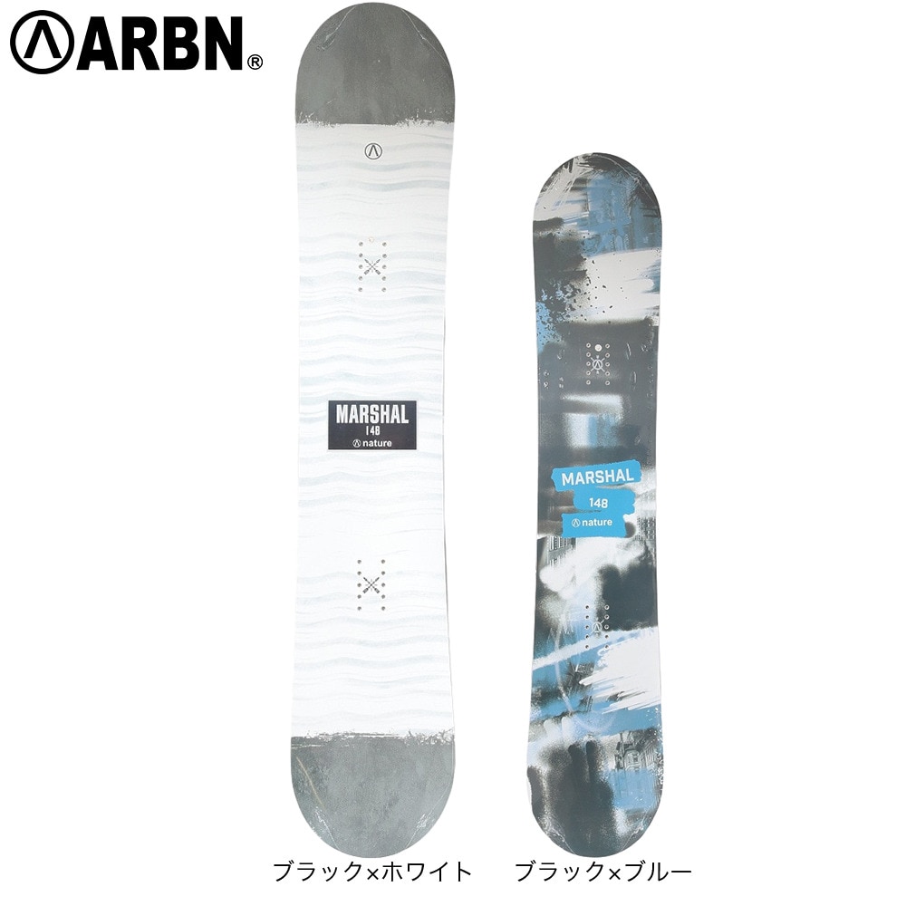 エアボーン（ARBN）（メンズ）スノーボード板 23 MARSHAL AB33WSB1414 BK/WT