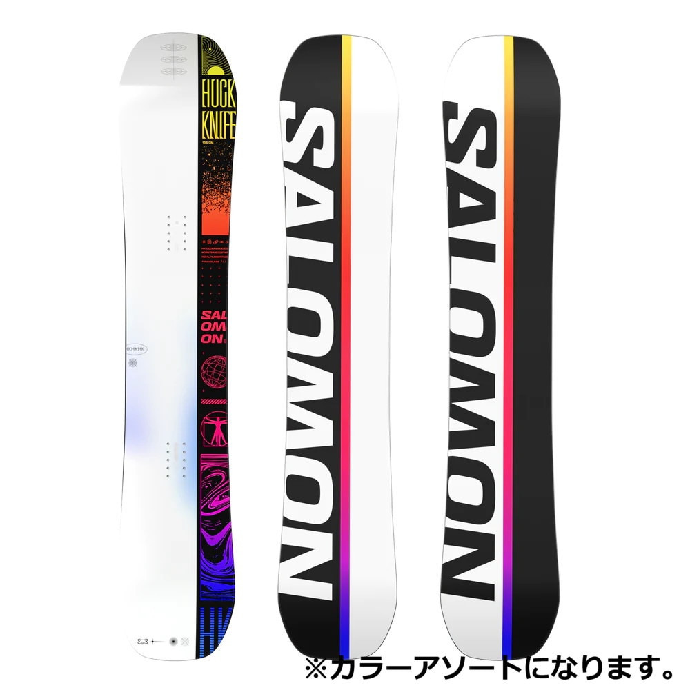 サロモン（SALOMON）（メンズ）スノーボード 板 23-24 HUCK KNIFE 473482 パーク フリースタイル ハイブリッドキャンバー