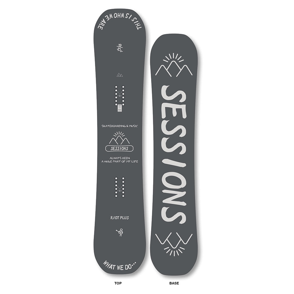 SESSIONS�X�m�[�{�[�h�� 26 RIOT PLUS 25100298 GRY�P�T�P92�X�m�[�{�[�h