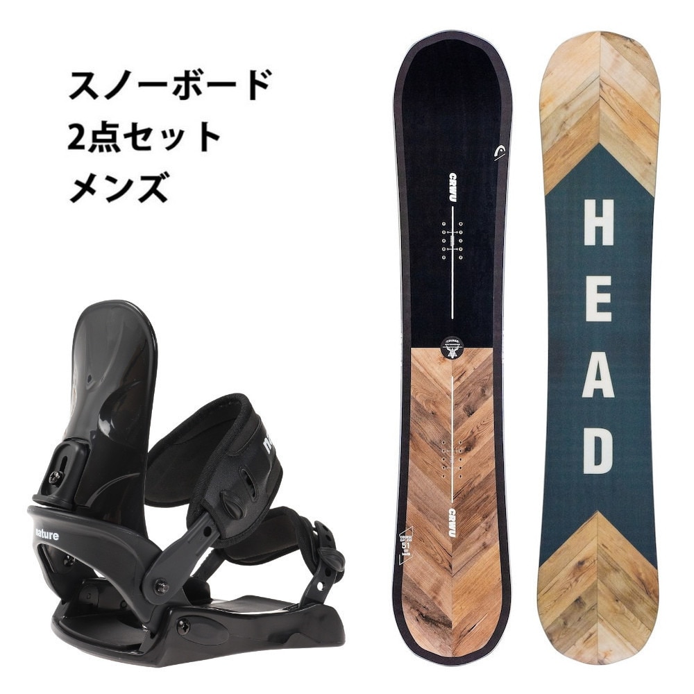ヘッド（HEAD）（メンズ）スノーボード 2点セット メンズ ボード+ビンディングセット 板 金具セット 23 COUR+AB33WSB1421  サイズML BLK