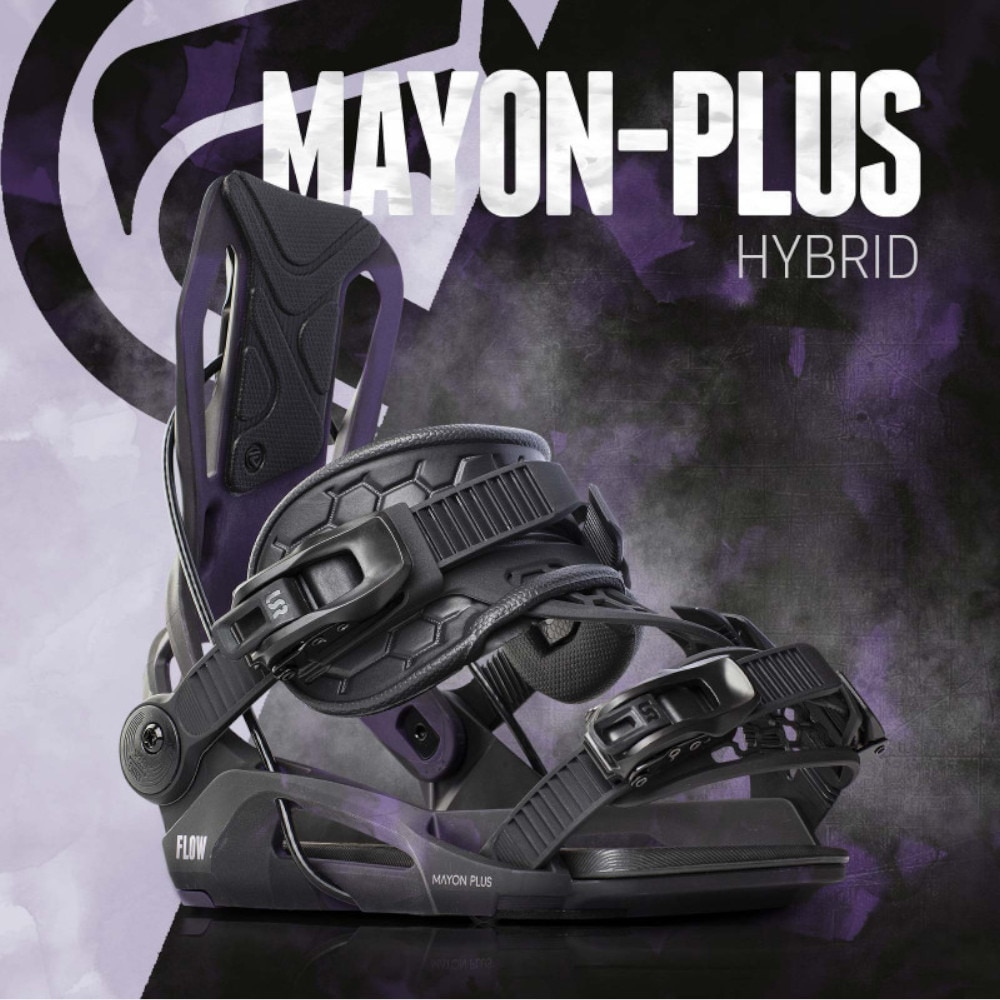 フロー（FLOW BINDINGS）（メンズ、レディース）スノーボード スノボ ビンディング バインディング ブラック パープル 23 MAYON-PLUS BLACKPLUM